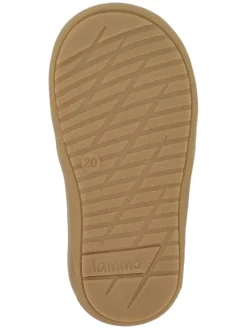 Leder-Sneakers in Beige