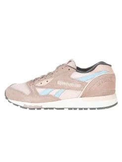 Leder-Sneakers in Beige