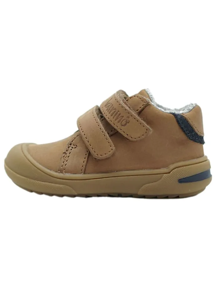 Leder-Sneakers in Beige