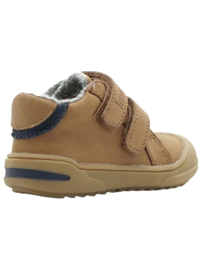 Leder-Sneakers in Beige