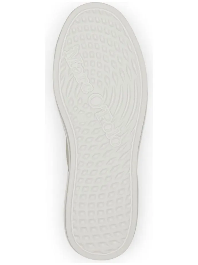 Leder-Sneakers in Beige