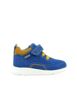 Leder-Sneakers in Blau