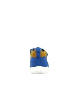 Leder-Sneakers in Blau