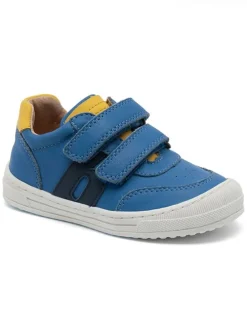 Leder-Sneakers in Blau