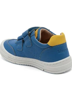 Leder-Sneakers in Blau