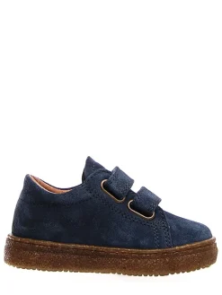Leder-Sneakers in Blau