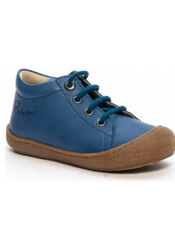 Leder-Sneakers in Blau