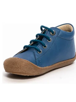 Leder-Sneakers in Blau