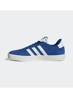 Leder-Sneakers in Blau/ Dunkelblau