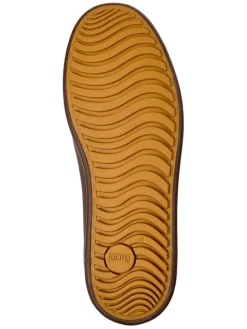 Leder-Sneakers in Braun