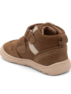 Leder-Sneakers in Braun