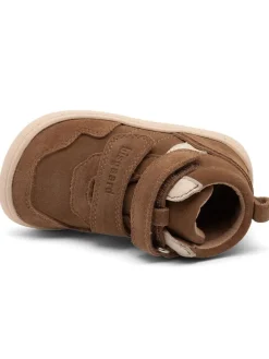 Leder-Sneakers in Braun