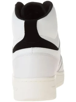 Leder-Sneakers in Creme