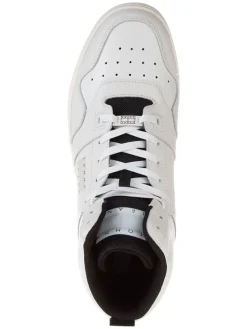 Leder-Sneakers in Creme