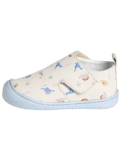 Leder-Sneakers in Creme