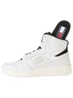 Leder-Sneakers in Creme