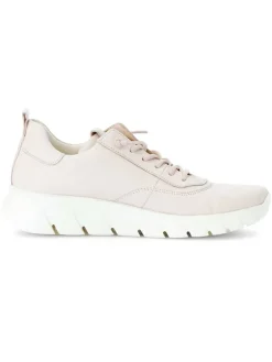 Leder-Sneakers in Creme