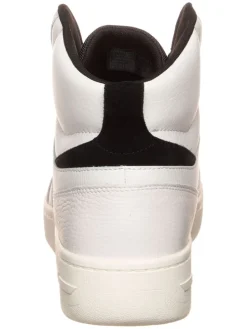 Leder-Sneakers in Creme