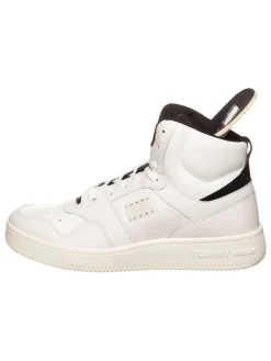 Leder-Sneakers in Creme