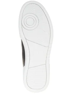 Leder-Sneakers in Dunkelblau