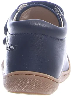 Leder-Sneakers in Dunkelblau