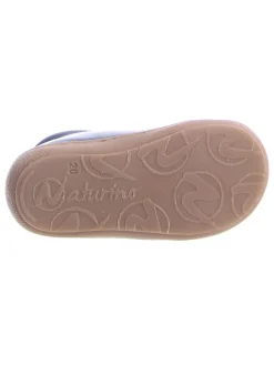 Leder-Sneakers in Dunkelblau