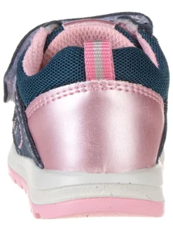 Leder-Sneakers in Dunkelblau