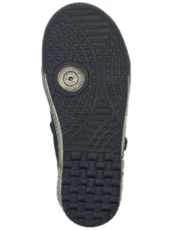 Leder-Sneakers in Dunkelblau