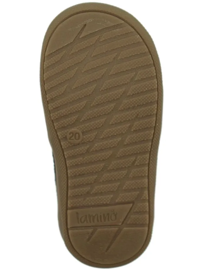 Leder-Sneakers in Dunkelblau