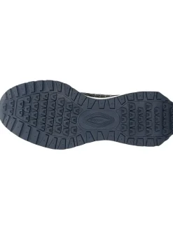 Leder-Sneakers in Dunkelblau