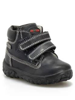 Leder-Sneakers in Dunkelblau