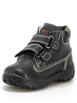 Leder-Sneakers in Dunkelblau