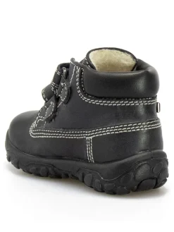 Leder-Sneakers in Dunkelblau