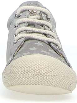 Leder-Sneakers in Grau