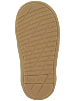 Leder-Sneakers in Grau