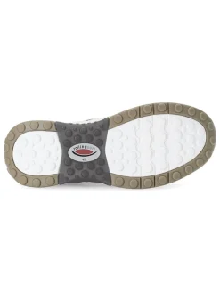 Leder-Sneakers in Grau