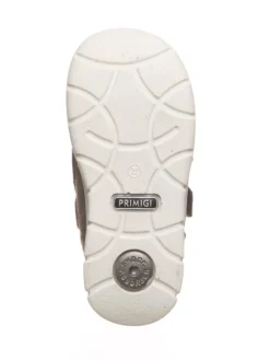 Leder-Sneakers in Grau