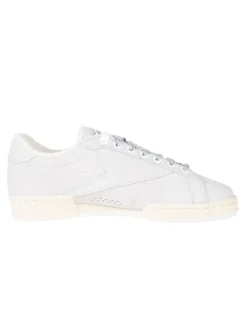 Leder-Sneakers in Grau