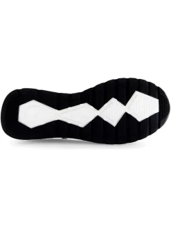 Leder-Sneakers in Grau/ Beige/ Silber