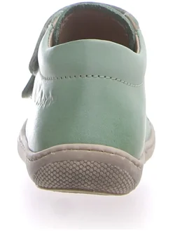 Leder-Sneakers in Grün