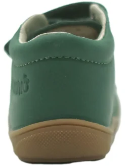 Leder-Sneakers in Grün