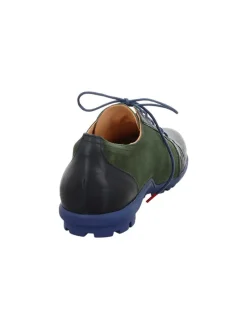 Leder-Sneakers in Grün