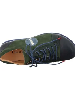 Leder-Sneakers in Grün