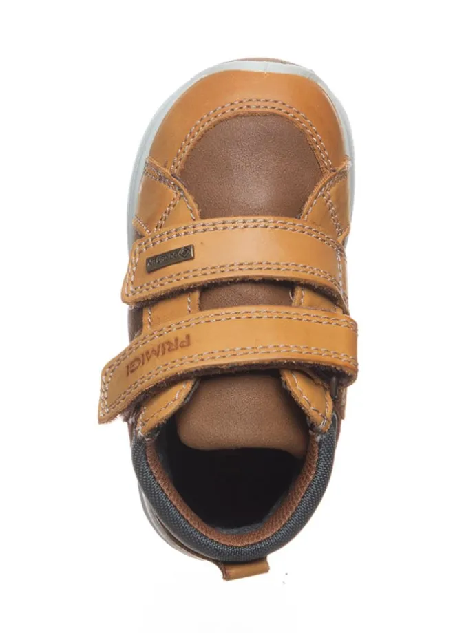 Leder-Sneakers in Hellbraun