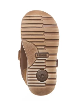 Leder-Sneakers in Hellbraun