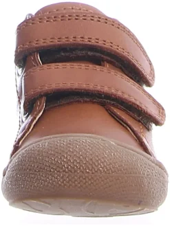 Leder-Sneakers in Hellbraun