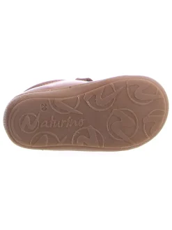 Leder-Sneakers in Hellbraun