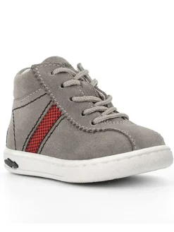 Leder-Sneakers in Hellbraun