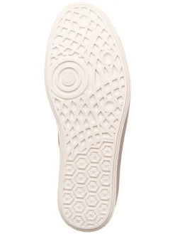 Leder-Sneakers in Khaki