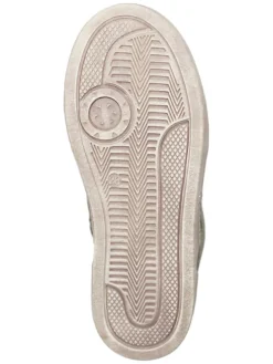 Leder-Sneakers in Khaki